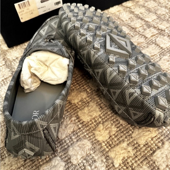 Dior Odeon Driver Men’s Loafers 'CD Diamond - Grey' - Picture 3 of 6